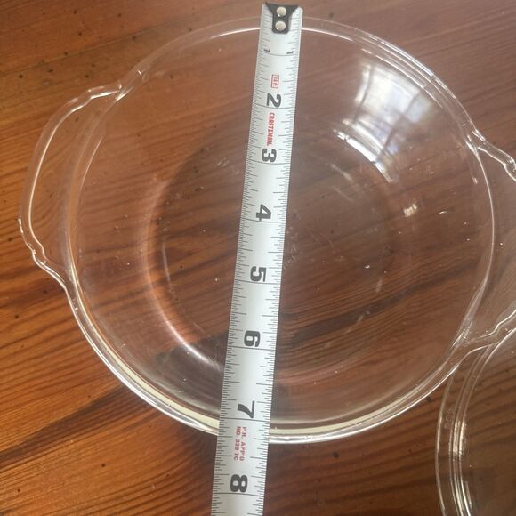 Vintage Clear Glass Fire King  Made in USA Glassware Casserole with lid - Picture 9 of 9